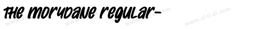 The Morydane Regular字体转换 The Morydane Regular字体转换